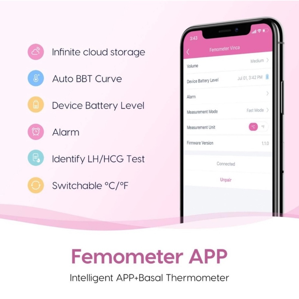 Femometer - basil thermometer for ovulation - Picture 3 of 10